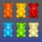 Color jelly bears set