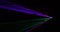 Color laser lights show in dark background