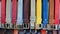 Color leather belts