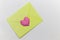 Color letter envelopes and colored hearts