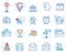 Color line vector icons.Vector illustration. Set 1