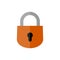 Color lock logo icon sign, Padlock