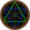 Color magic hexagram