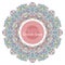 Color mandala with floral decorative elements. Patterned Design