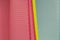 color memo pad with spring paper horizontal stripes
