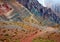 Color mountains in Aconcagua national park. Andes