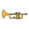 Color music trumpet instrument artistic melody