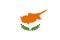 Color national flag of modern state of Cyprus on a beautiful silk fabric, the concept of tourism, emigration, economics and