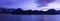The color of the night is Royal Blue. Lucerne Lake. Vitznau