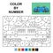 Color by numbers the blue train