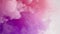 Color Paint Falls Water on White Background. Abstract Color Mix Lilac and Pink