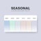 Color palette in a Passion colour themed collections. Color scheme or colors chart template. Color combination set of RGB, HSL and