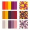 Color palette set background. Harmony color combos spectrum