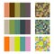 Color palette set background. Harmony color combos spectrum