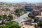 Color panoramic view Rome