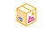 color paper box Icon Animation
