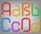 Color pencil alphabet style