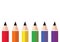 Color pencil background , vector LGBT color symbol