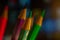 Color Pencils. Colored Pencils Background. Crayons Close Up.