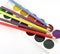 Color pencils and colours palette