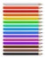 Color pencils. Different bright colored wooden pencil, creative stationery for drawings artwork color crayons, vector