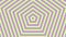 Color pentagon simple flat geometric on white background loop. Colored pentagonal radio waves endless creative animation.