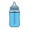 Color plastic bottle feeding baby nutrition