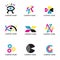 Color Print, cmyk colors icons.