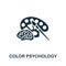 Color Psychology icon. Monochrome simple Neuromarketing icon for templates, web design and infographics