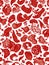 color red Rafflesia Seamless patterns vector repeating patterns design white background 2