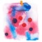 Color retro vintage abstract watercolour aquarelle art hand drawn paint