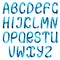 Color ribbon alphabet set