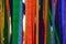 Color ribbons, concept LGBT, freedom, Europe, homosexuals, parade, background, copy space, flag