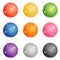 Color round buttons for web