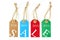 Color sale tags