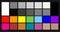 Color samples chip chart