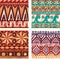 Color seamless tribal texture