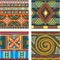 Color seamless tribal texture