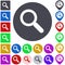 Color search icon set