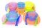 Color Set of plastic ware