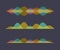 Color set of sound waves equalizer design.