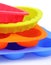 A color silicone cake form and muffin