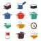 Color soup vector icons