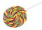 Color spiral candy sweet on stick