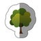 color stamp natural tree icon
