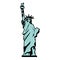 Color statue liberty sculpture history design