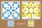 Color sudoku vector set
