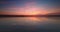 Color sunset over ripple sea lake water, 4K relaxation video