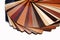 Color swatches laminated chipboard