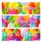 Color Tags with Balloons, Set